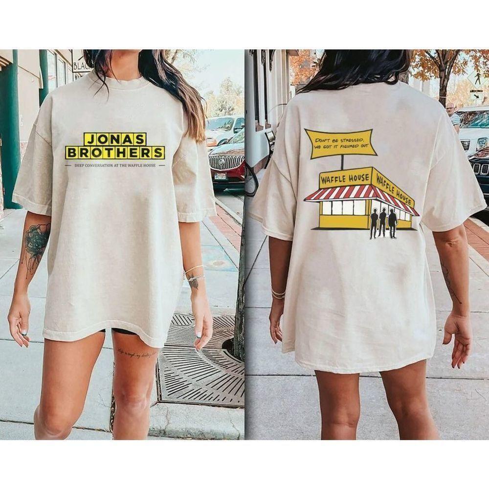Jonas Brothers Waffle House The Album 2 Sided Retro Music Fan Tee T Shirt